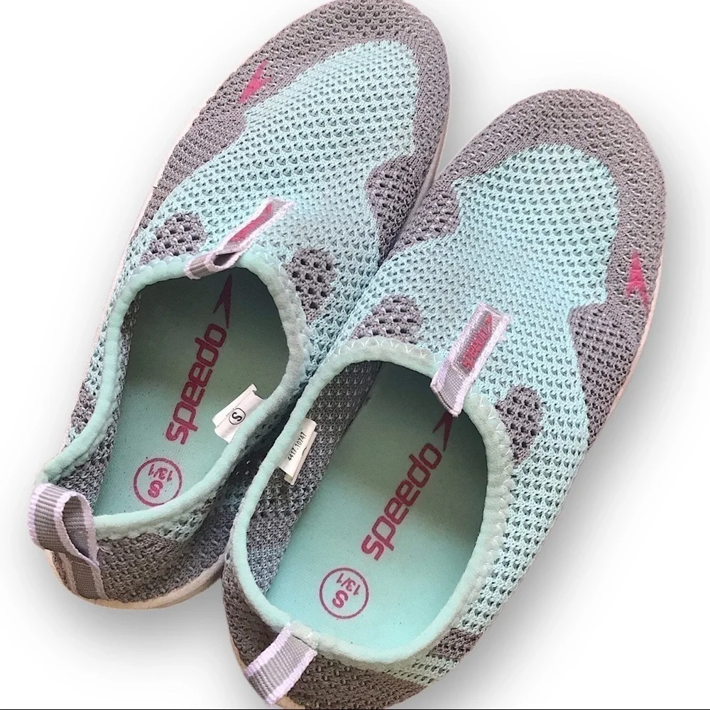 Speedo kids’ water shoes S blue gray